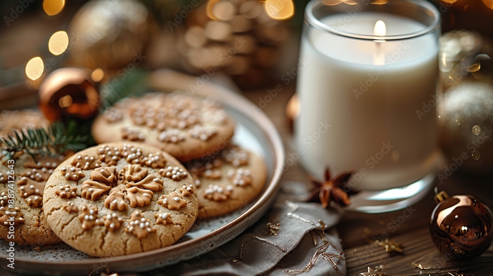 Christmas Cookies and Candle Light Christmas Cookies and Candle Light