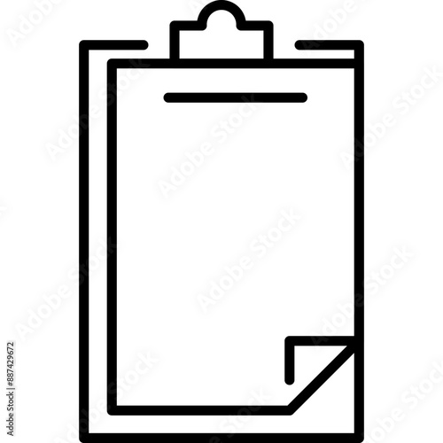 Business Document Icon. Paper File Document Icon