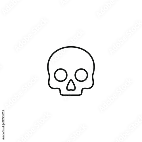 Skull icon vector. EPS 10 editable vector