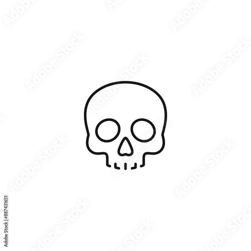 Skull icon vector. EPS 10 editable vector