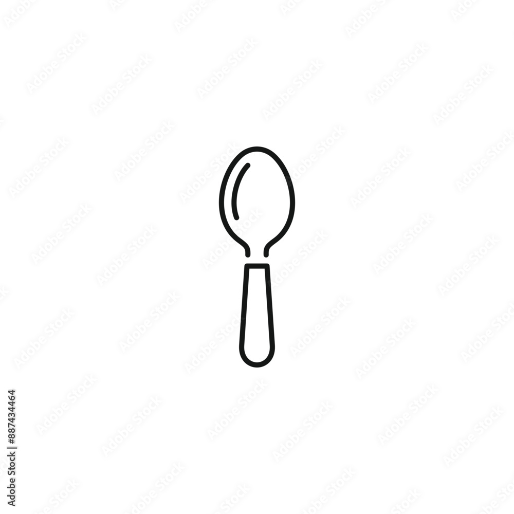 Spoon icon vector. EPS 10 editable vector Spoon icon vector. EPS 10 editable vector