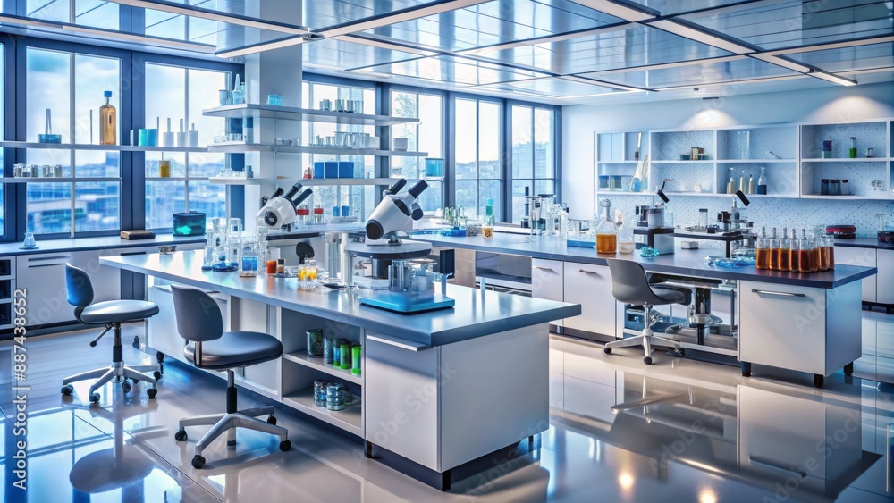 State-of-the-art medical laboratory setup with advanced technology ...