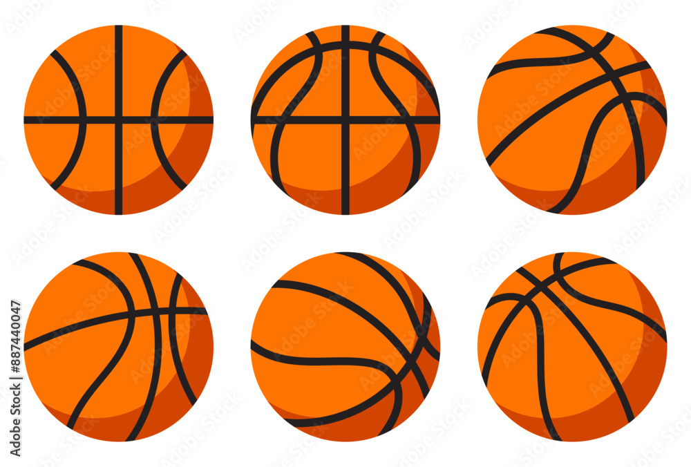 Ball of basketball Flat Design Ball of basketball Flat Design