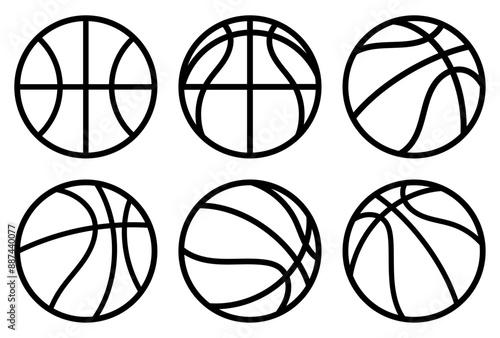 Ball of basketball Flat Design