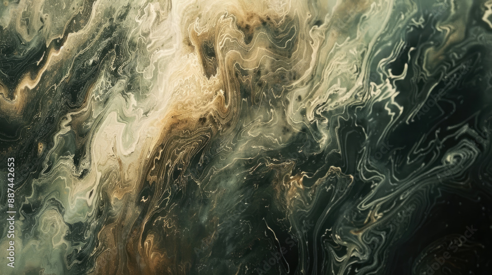 Obraz premium Flowing grungy green texture 