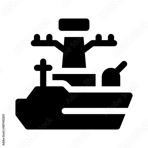 warship glyph icon