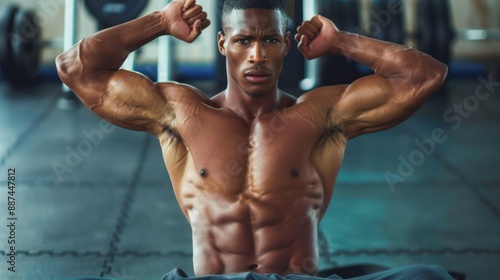 Abdomen Workout : Crunch Exercise Guide. 
