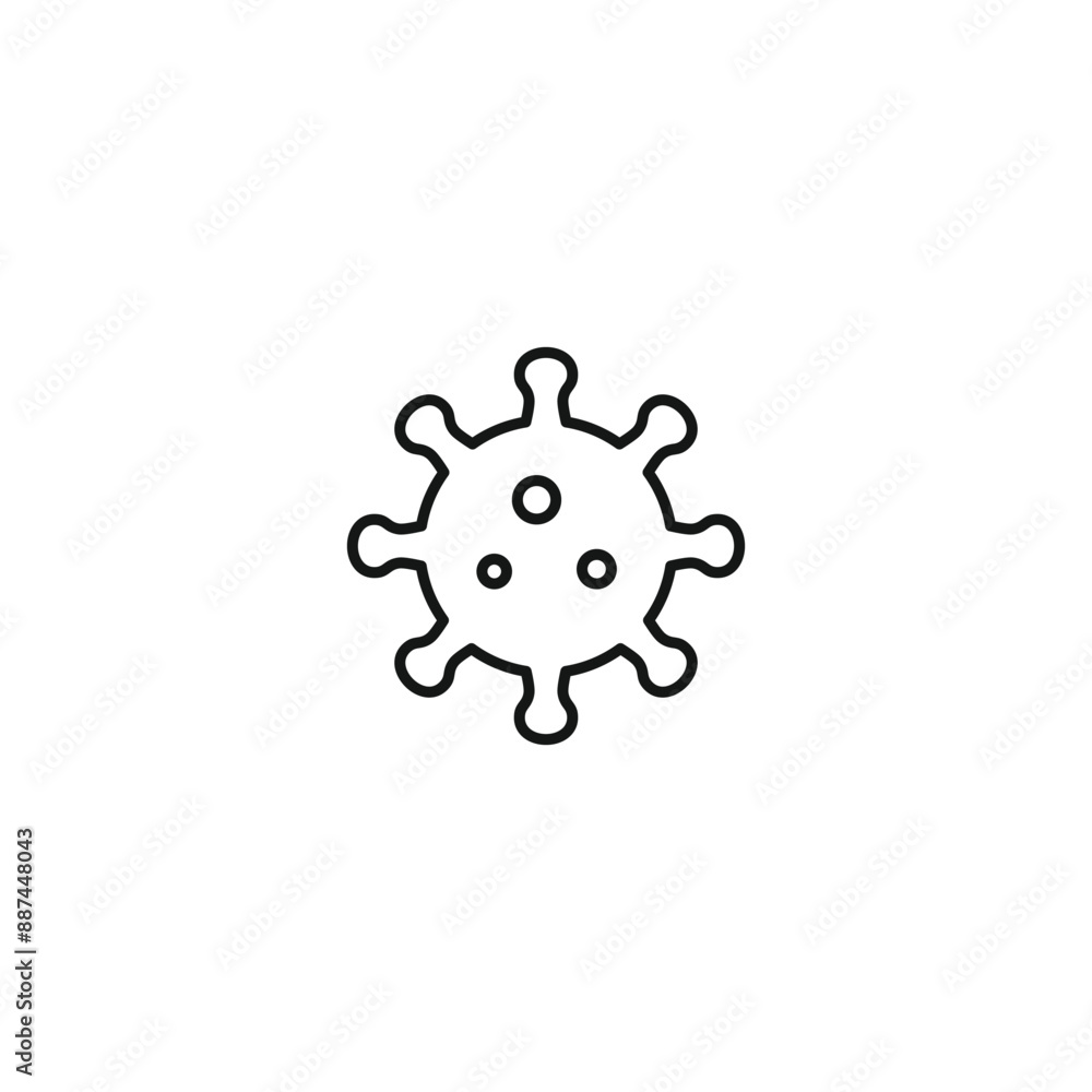 Virus icon vector. EPS 10 editable vector Virus icon vector. EPS 10 editable vector