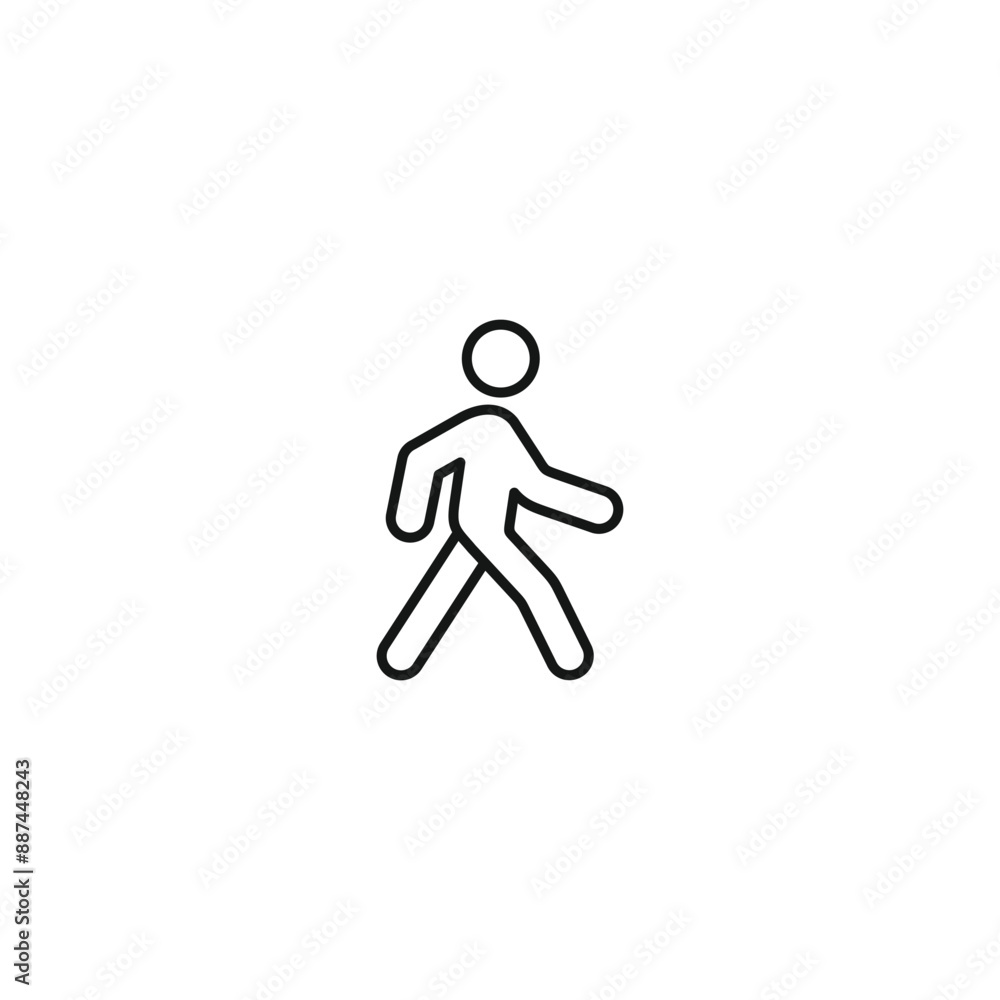 Walk icon vector. EPS 10 editable vector Walk icon vector. EPS 10 editable vector