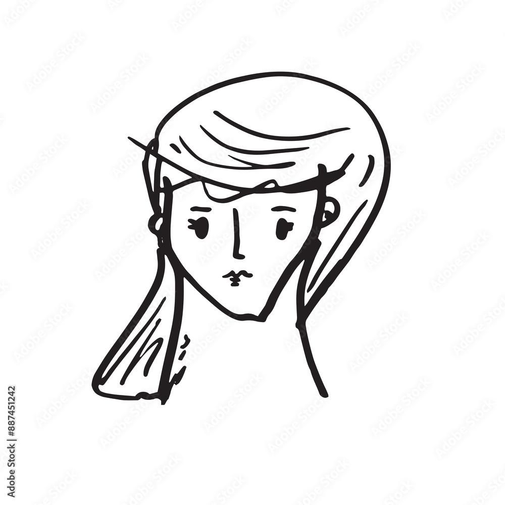 Abstract continuous one line drawing, woman and man face. Modern style portrait. Vector illustration,Fashion One line drawing women faces Abstract continuous one line drawing, woman and man face. Modern style portrait. Vector illustration,Fashion One line drawing women faces