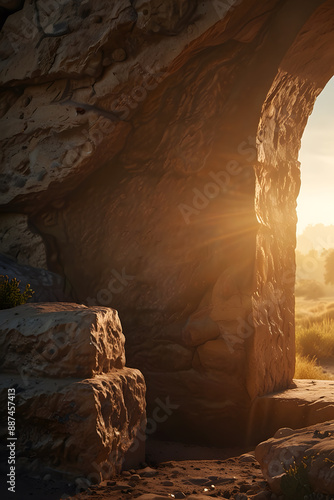 Wallpaper Mural The empty tomb Jesus resurrected as in bible Torontodigital.ca