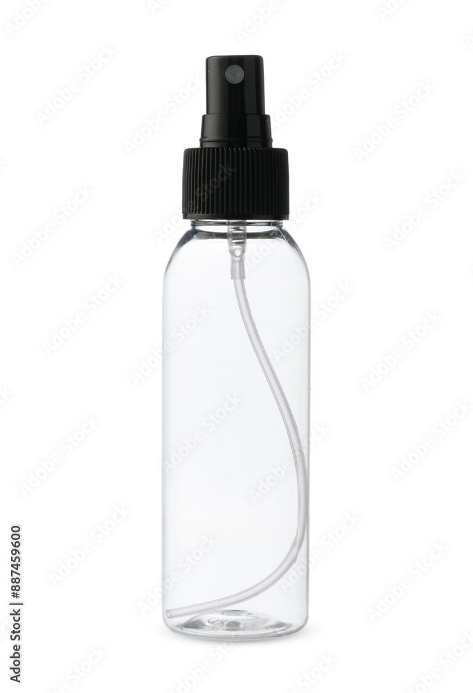 Empty Clear Plastic Bottle With Black Flip Top Cap Empty Clear Plastic Bottle With Black Flip Top Cap