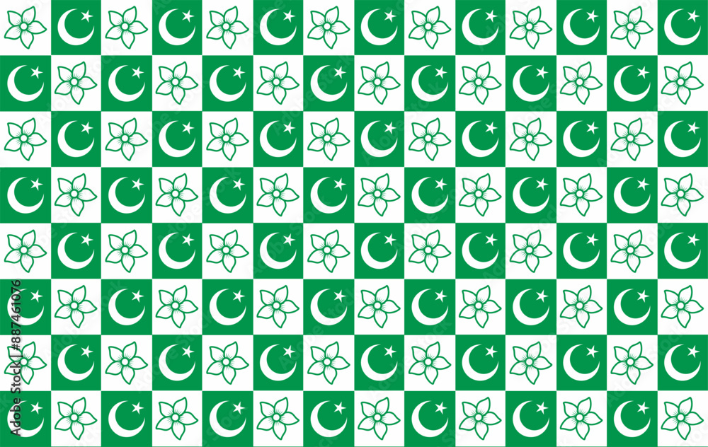 14 august all over pattern design for national day of pakistan, Seamless Check Board Pakistani Flag Media Wall. 14 august all over pattern design for national day of pakistan, Seamless Check Board Pakistani Flag Media Wall.