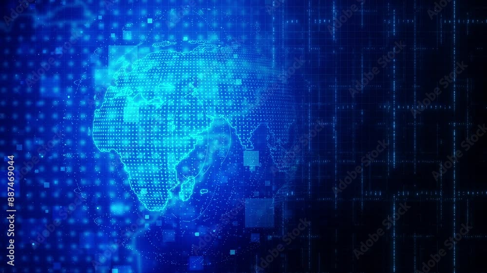 Futuristic technology background with blue lines and connections. Futuristic technology background with blue lines and connections.