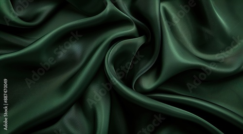 green satin background