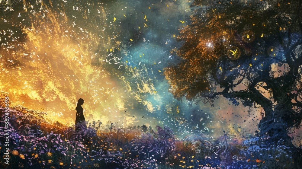 Fototapeta premium surreal and dreamy paintings Surreal and mysterious