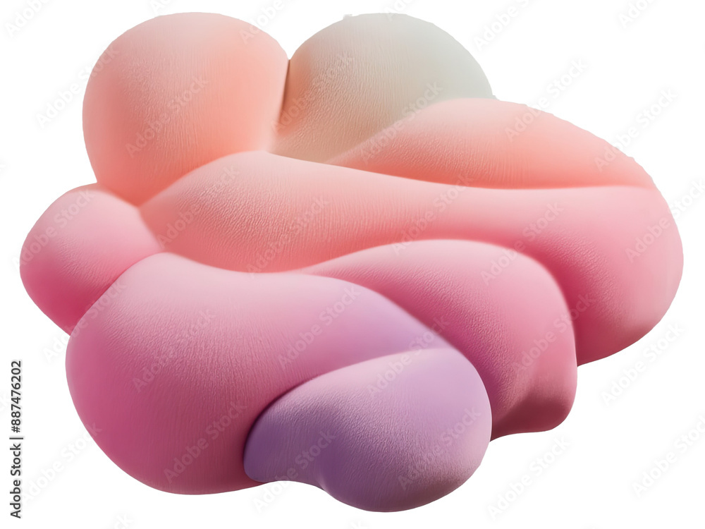 Isolated PNG 3d Wave Shape, GENERATIVE AI Isolated PNG 3d Wave Shape, GENERATIVE AI