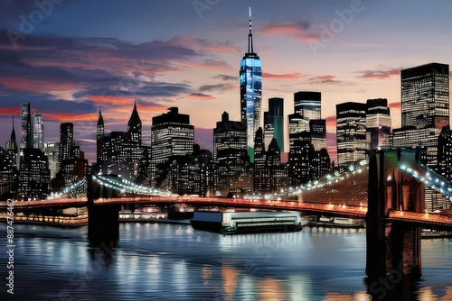 an ai generated image, bridge night exposure