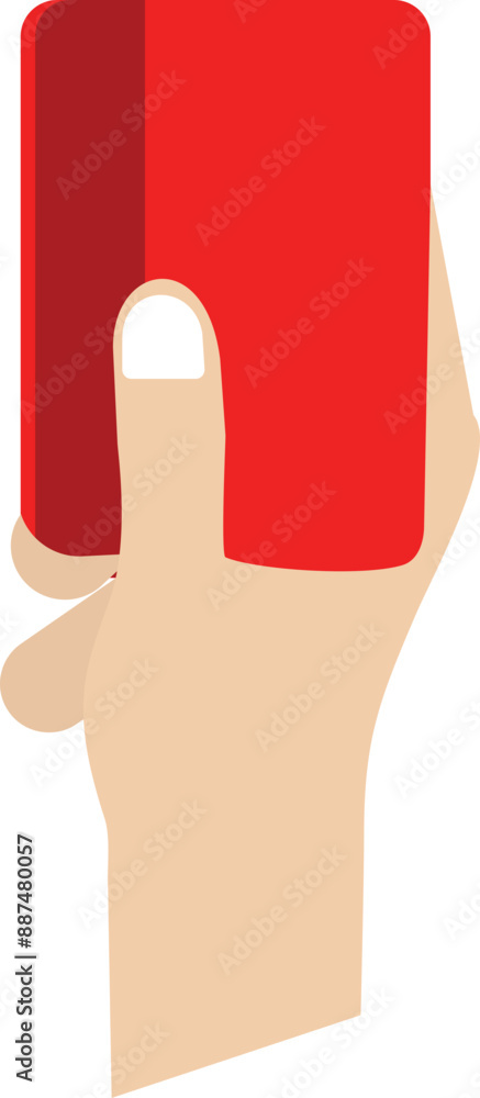 Obraz premium Red card vector