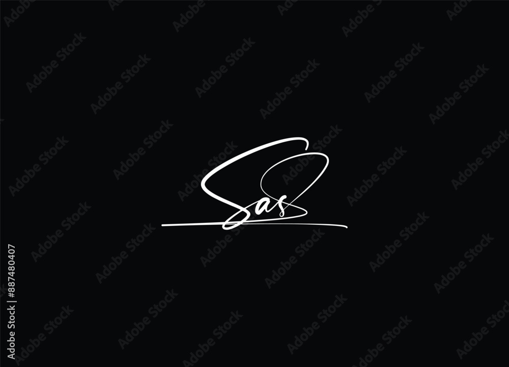 SAS creative letter logo design and initial logo SAS creative letter logo design and initial logo