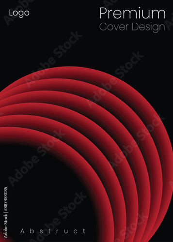 Luxury gala invitation card background vector. Golden elegant wavy gold line pattern on background