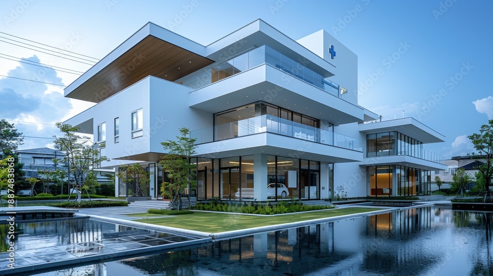 modern hospital style building exterior modern hospital style building exterior