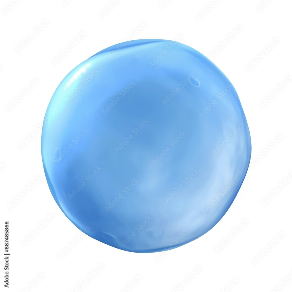 blue soft liquid bubble on white background blue soft liquid bubble on white background