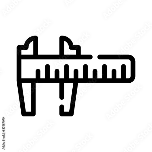 caliper line icon