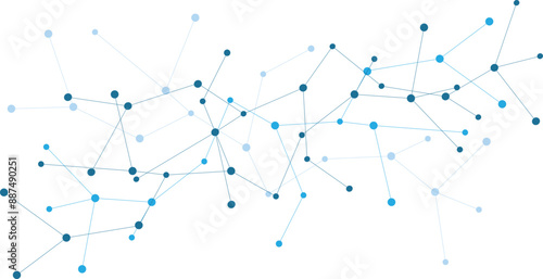 abstract background of connected dots with lines