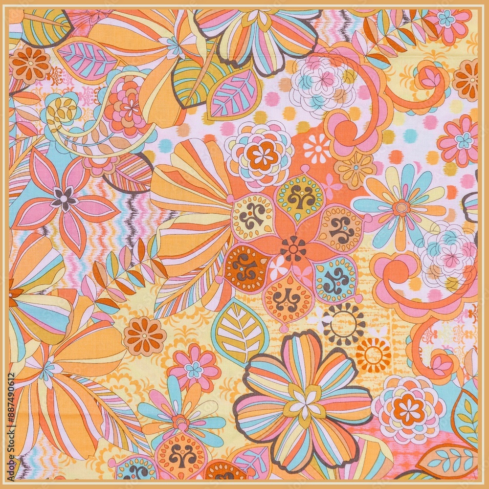 Pattern Scrarf Hijab Flower dot Pattern Scrarf Hijab Flower dot