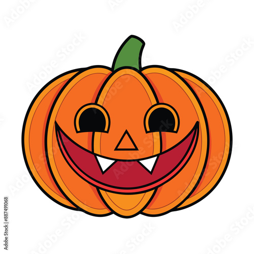 Halloween Pumpkin Vector Graphic Design