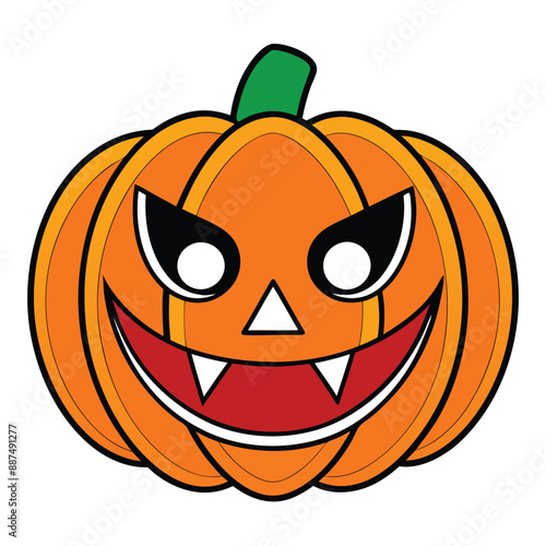 Halloween Pumpkin Vector Graphic Design