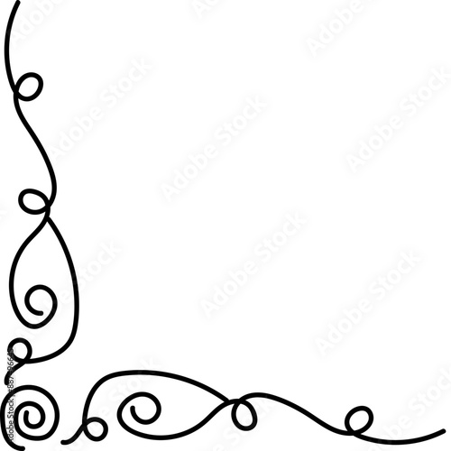 Hand Drawn Line Corner