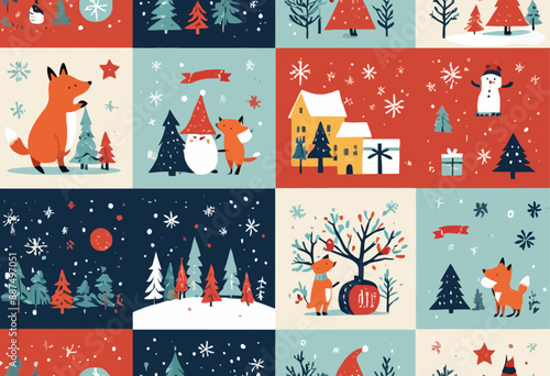 Foxes in Winter: A Festive Collection of Foxes in Seasonal Scenarios