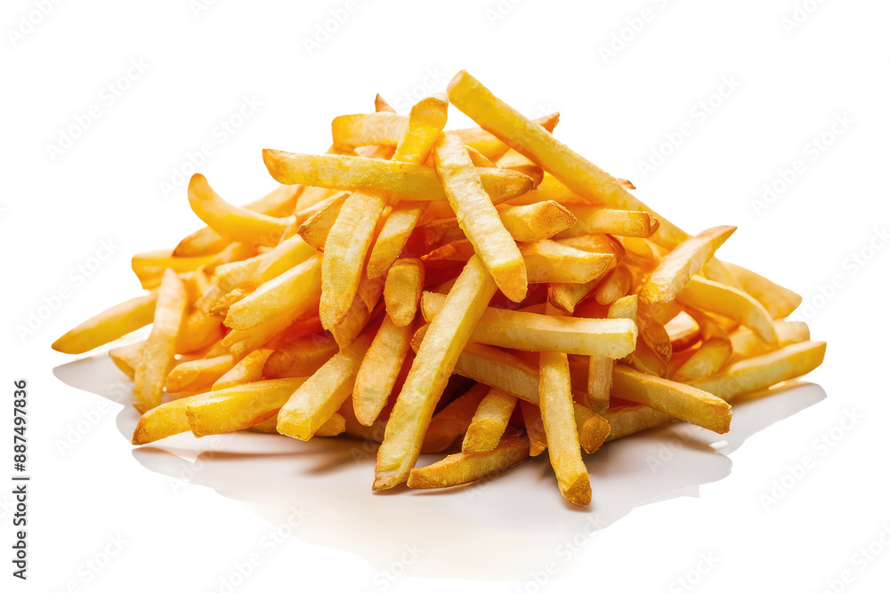 Isolated PNG French Fries, GENERATIVE AI Isolated PNG French Fries, GENERATIVE AI