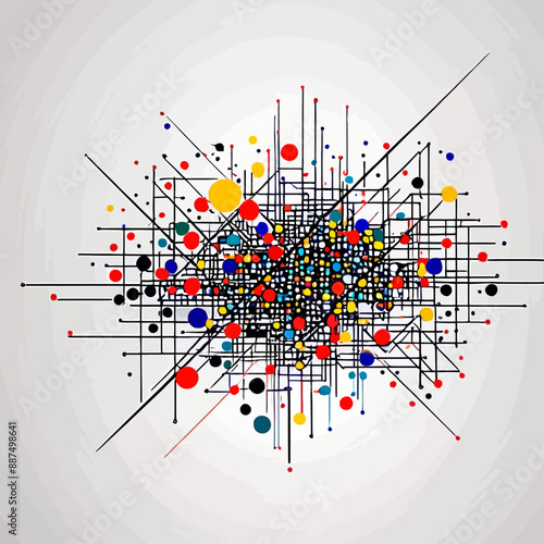 Colorful Abstract Geometric Pattern