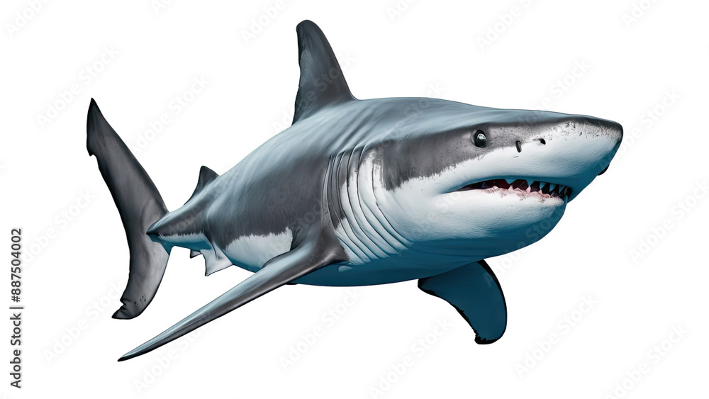 Isolated PNG Shark, GENERATIVE AI Isolated PNG Shark, GENERATIVE AI