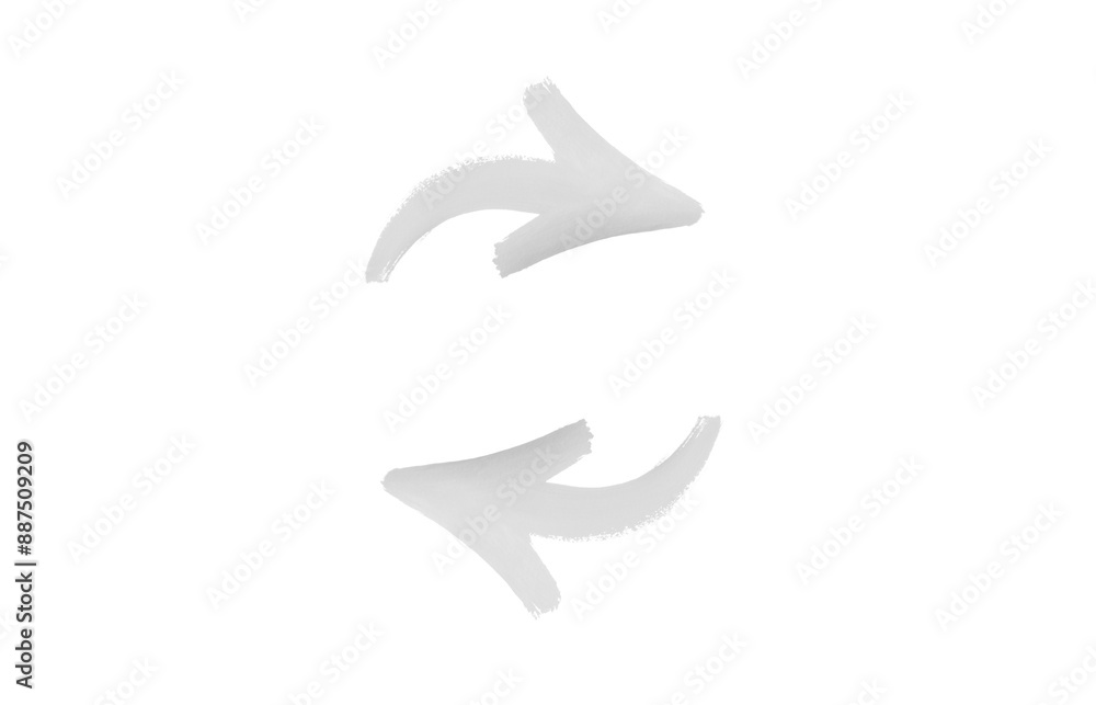 Watercolor arrows grey on a white background Watercolor arrows grey on a white background