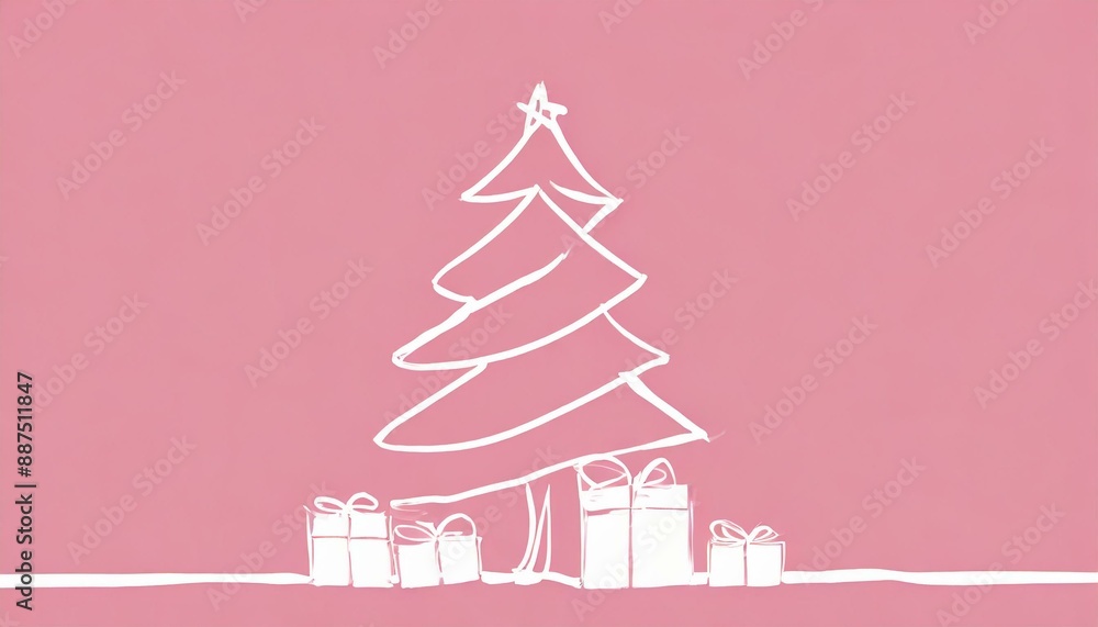 Fototapeta premium christmas tree and gifts