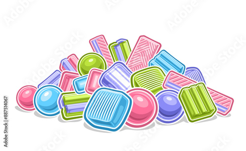 Vector Bubble Gum Pile