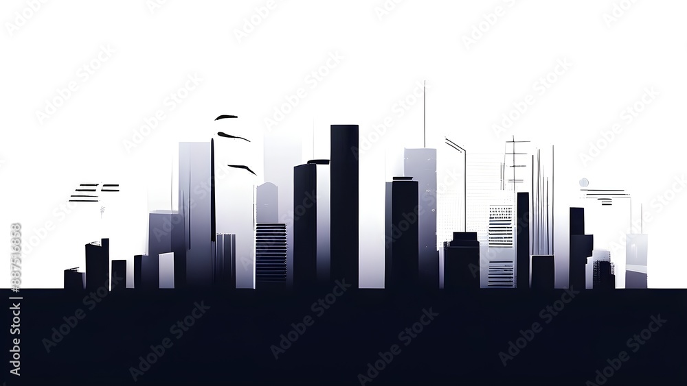 Obraz premium abstract wallpaper illustration symbolizing finance and business