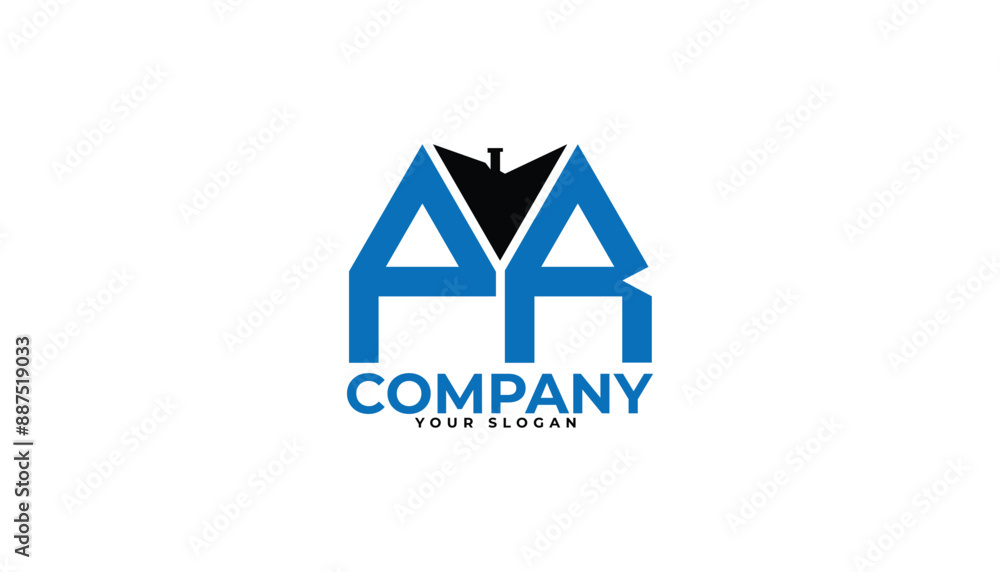 PR letter creative real estate vector logo design.
PR letter creative real estate vector logo design.
