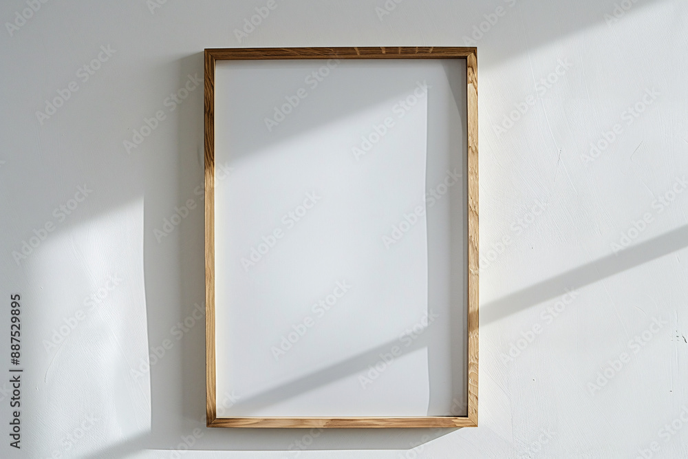 a white rectangular frame on a white wall a white rectangular frame on a white wall