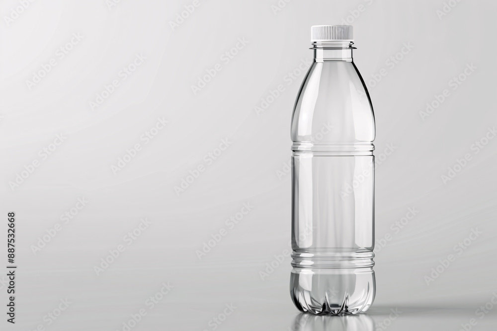 a plastic bottle with a white cap a plastic bottle with a white cap