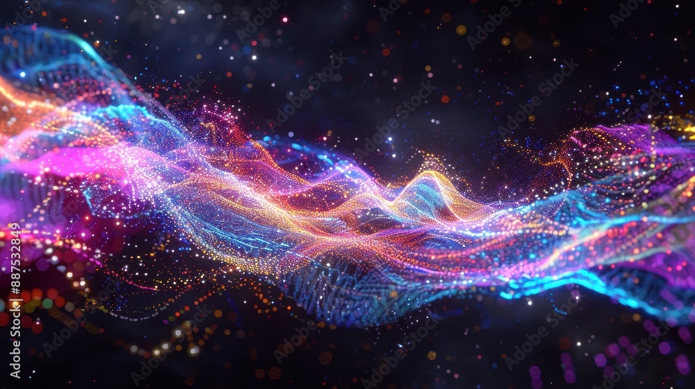 Abstract Neon Lights Background. Abstract Neon Lights Background.