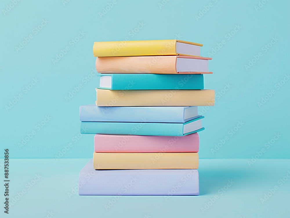 a stack of books on a blue background a stack of books on a blue background
