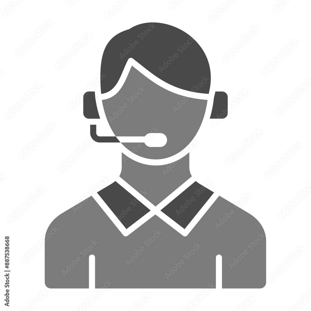 Call Center Agent Icon Call Center Agent Icon