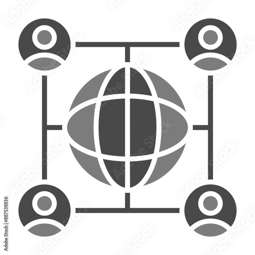 Global Network Icon photo