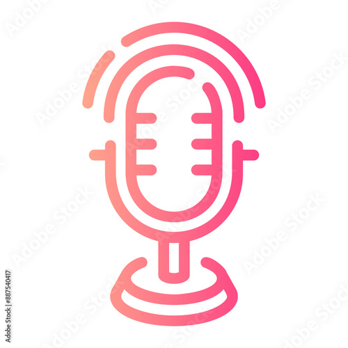 podcast Line Gradient Icon