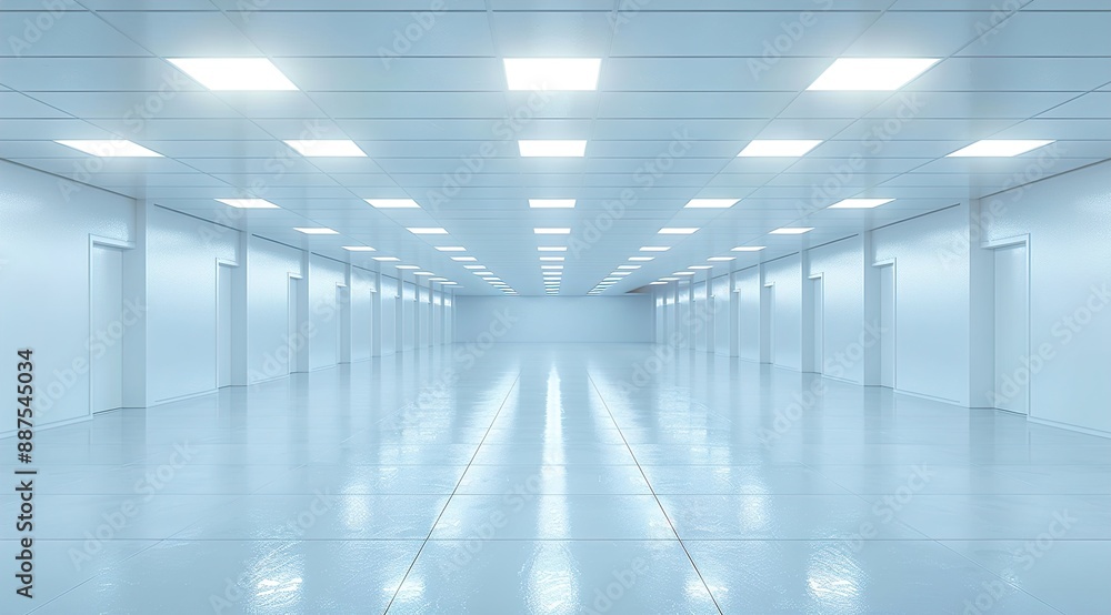 corridor in a building corridor in a building